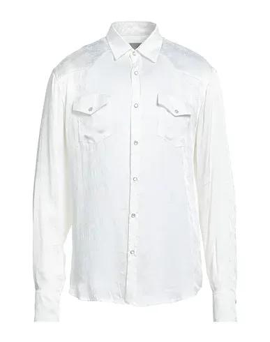 Off white Jacquard Solid color shirt
