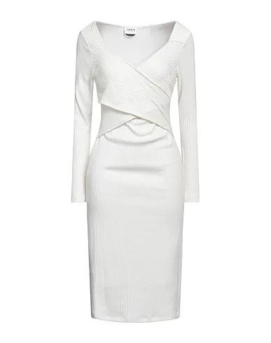 Off white Knitted Midi dress