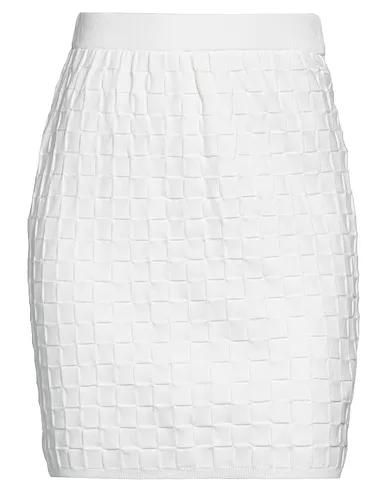 Off white Knitted Mini skirt