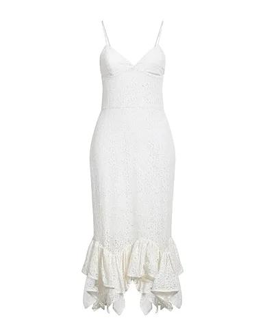 Off white Lace Midi dress