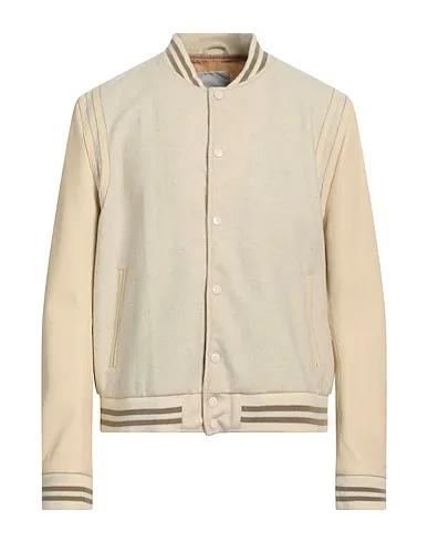 Off white Leather Bomber