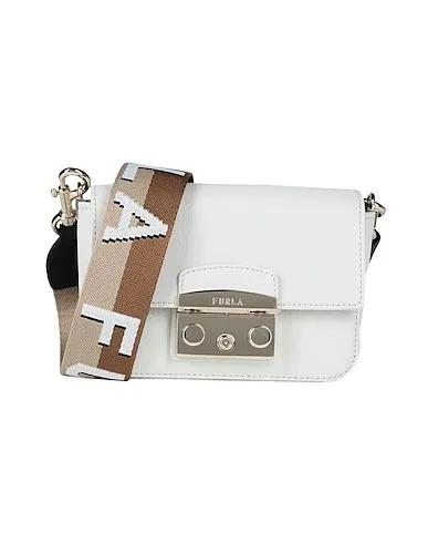 Off white Leather Cross-body bags