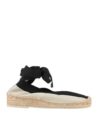Off white Leather Espadrilles