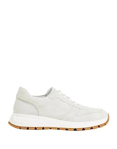 Off white Leather Sneakers SUEDE LEATHER LOW-TOP SNEAKERS
