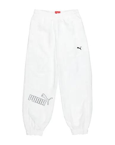 Off white Plain weave Cropped pants & culottes