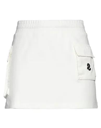 Off white Plain weave Mini skirt