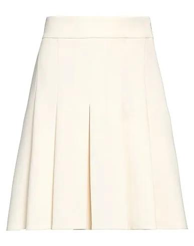 Off white Plain weave Mini skirt