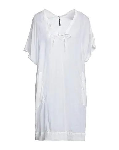 Off white Plain weave Short dress