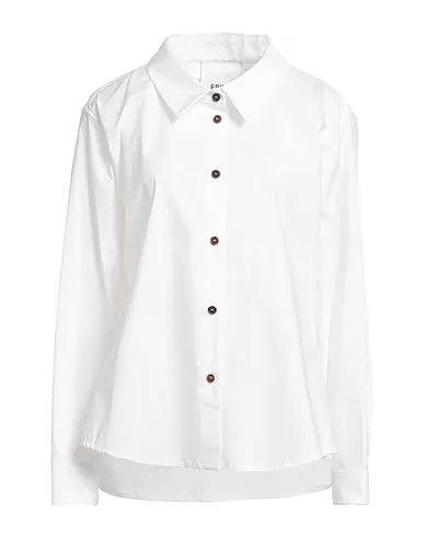 Off white Poplin Solid color shirts & blouses