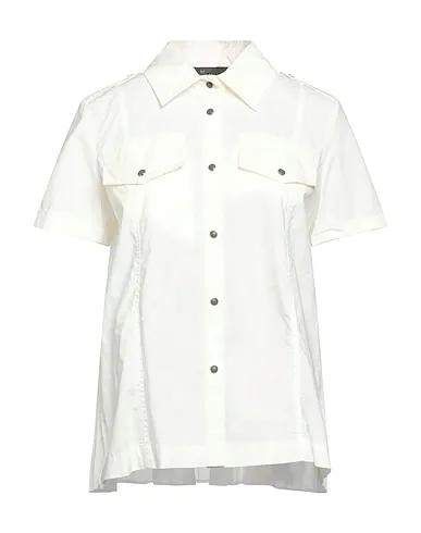Off white Poplin Solid color shirts & blouses