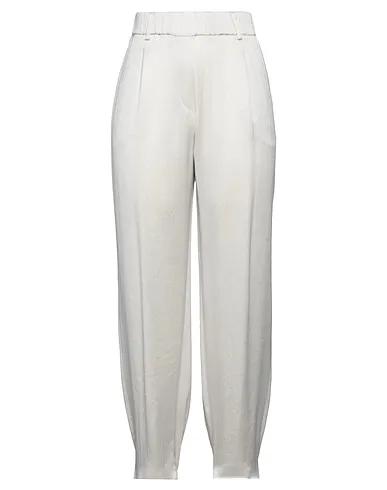 Off white Satin Casual pants