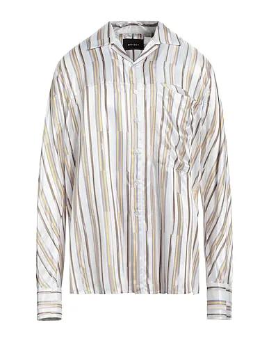 Off white Satin Striped shirt