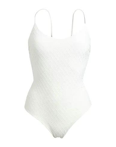 Off white Synthetic fabric One-piece swimsuits