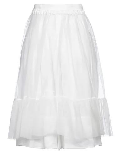 Off white Tulle Midi skirt
