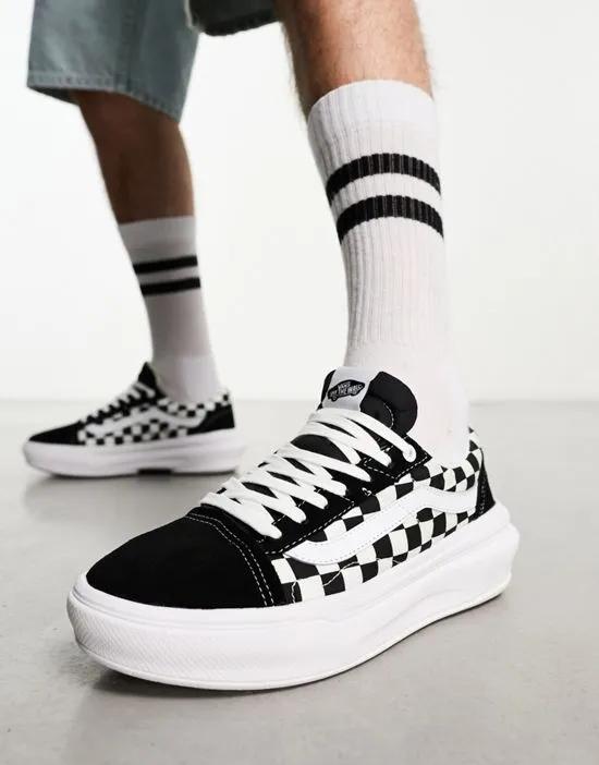 Old Skool Overt CC checkerboard sneakers in black and white