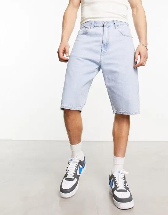 Omar regular fit shorts in light blue
