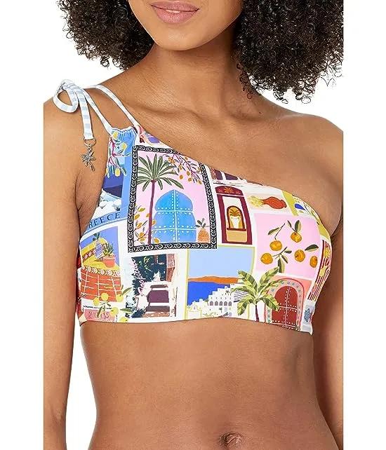On Vacation One Shoulder Top with Tie