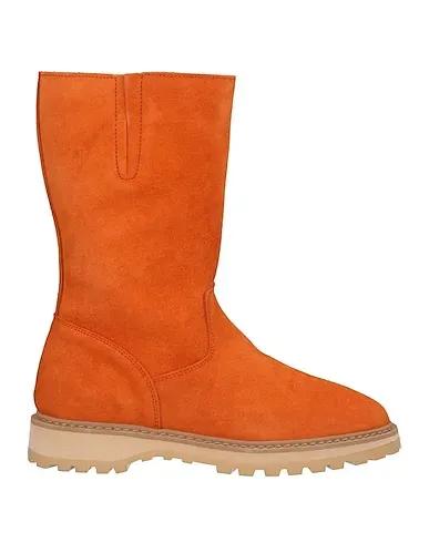 Orange Ankle boot