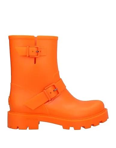Orange Ankle boot