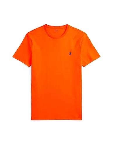 Orange Basic T-shirt CUSTOM SLIM FIT JERSEY CREWNECK T-SHIRT