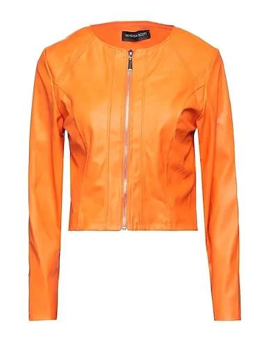 Orange Biker jacket