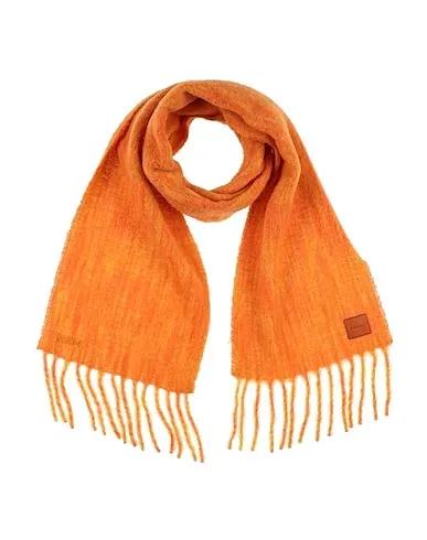 Orange Boiled wool Scarves and foulards