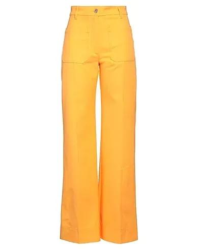 Orange Canvas Casual pants