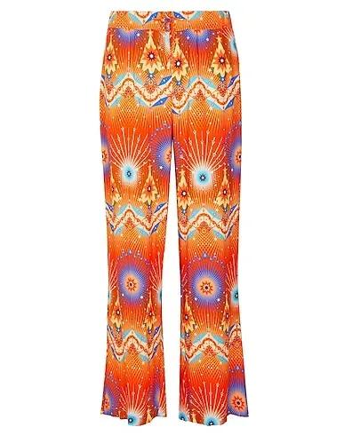 Orange Casual pants VISCOSE WIDE LEG DRAWSTRING PANTS