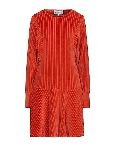 Orange Chenille Short dress