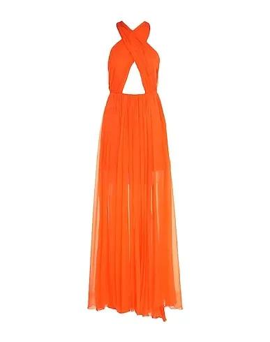 Orange Chiffon Long dress