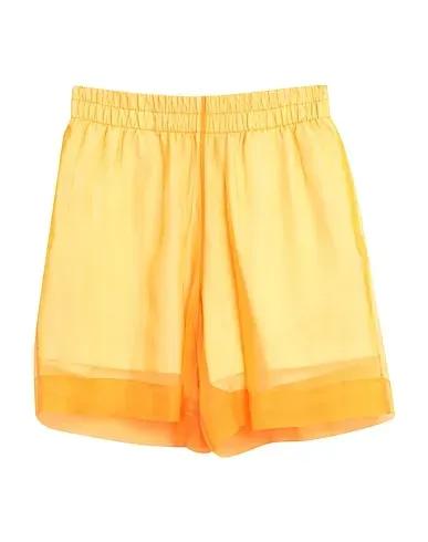 Orange Chiffon Shorts & Bermuda