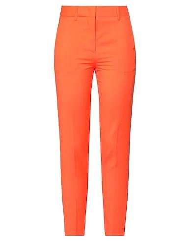Orange Cool wool Casual pants