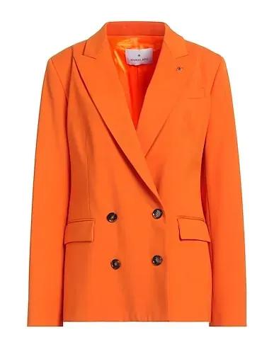 Orange Cotton twill Blazer