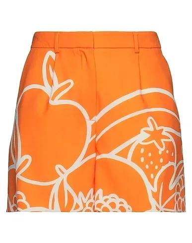 Orange Crêpe Shorts & Bermuda