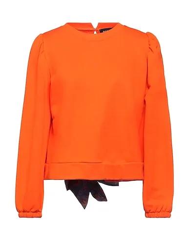 Orange Crêpe Sweatshirt