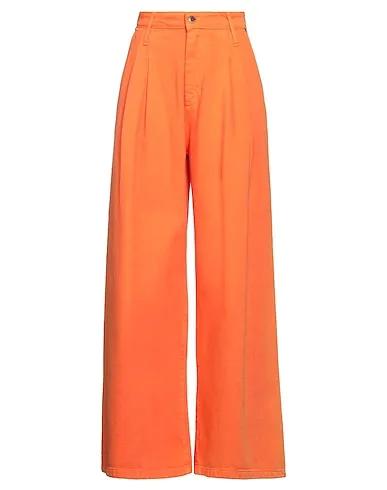 Orange Denim Denim pants