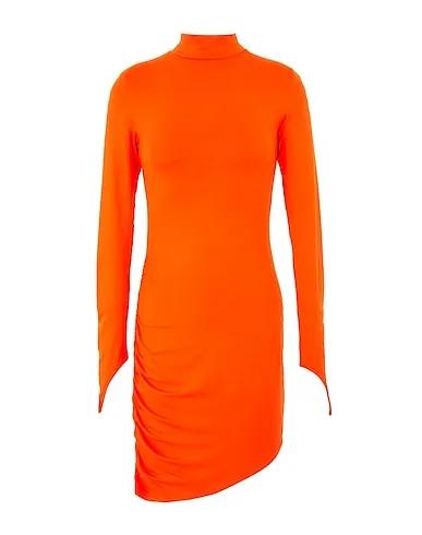 Orange Elegant dress PRINTED COTTON CUT & SEW MINI DRESS
