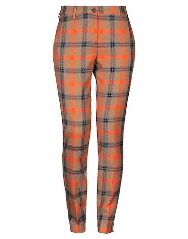 Orange Flannel Casual pants