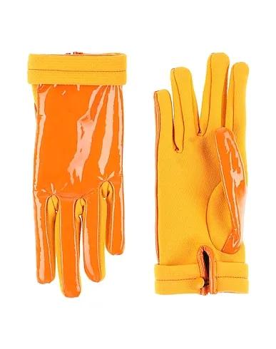 Orange Flannel Gloves
