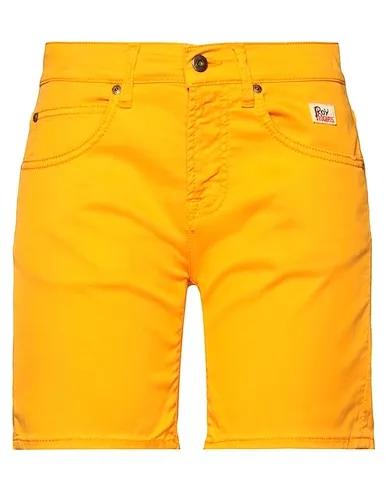 Orange Gabardine Denim shorts
