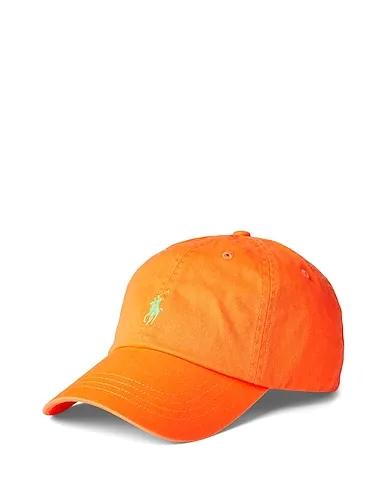 Orange Gabardine Hat COTTON CHINO BALL CAP