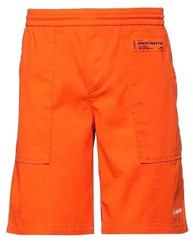 Orange Gabardine Shorts & Bermuda