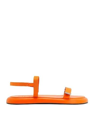 Orange Grosgrain Sandals LEATHER ADVENTURE SANDALS
