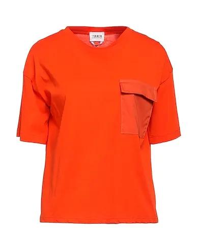 Orange Jacquard T-shirt