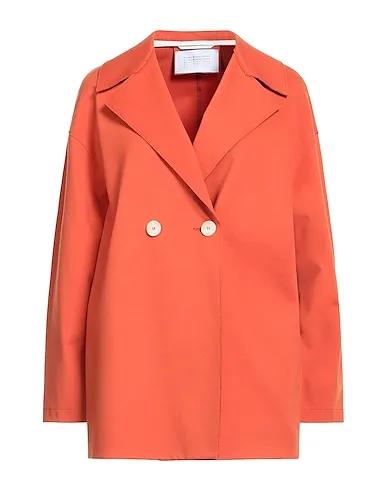 Orange Jersey Double breasted pea coat