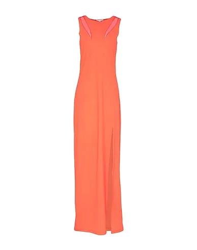 Orange Jersey Long dress