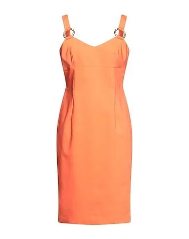 Orange Jersey Midi dress