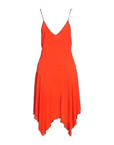Orange Jersey Short dress