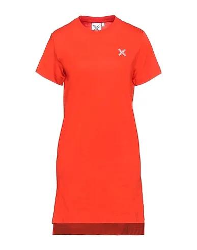 Orange Jersey Short dress