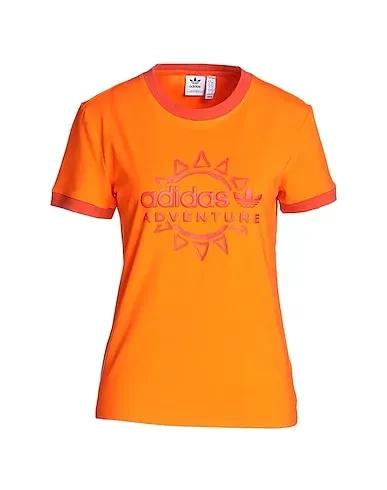 Orange Jersey T-shirt ADVENTURE LOGO SLIM TEE
